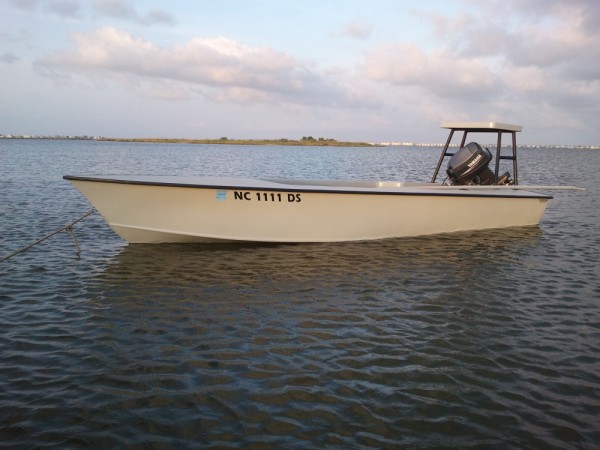 My newest design, a super-lightweight technical poling skiff, perfect 