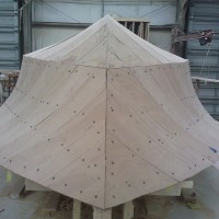 In addition to all these transient boats, we also have two models coming out this summer. This one is the new Harrison Boatworks 19' Center Console Tunnel Skiff.