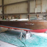 This vessel was a project that Billy Barwick took on. He fiberglassed and faired from the waterline down and next year he will be refinishing the topsides.