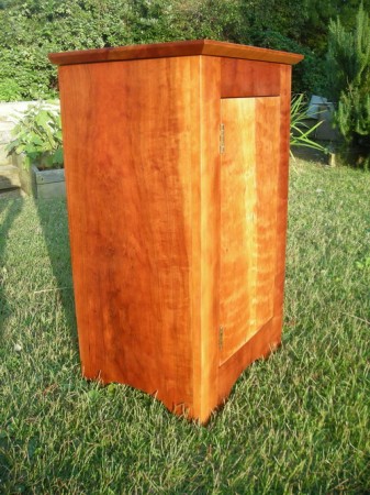 Figured cherry cabinet