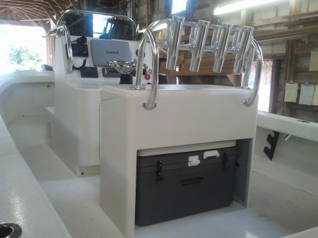 Harrison Boatworks 22' center console 25