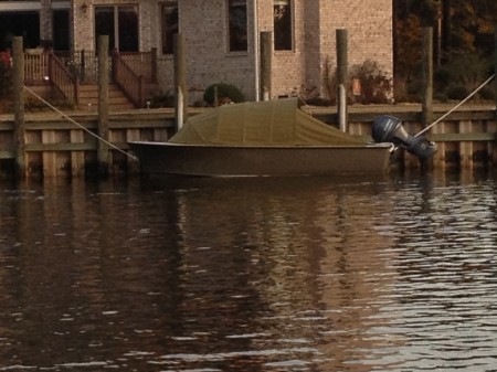 Duck hunting skiff